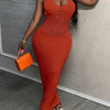 Women's Halter Neck Long Dress - Summer Beach Vacation Outfit