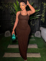 Hot Pink One-Shoulder Textured Bodycon Maxi Dress