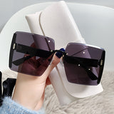 [Colorful Polarized Glasses] European and American Fashionable Advanced Polarized Glasses | Women's Retro Large Box, Resistant and Colorful