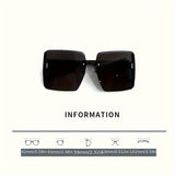 [Colorful Polarized Glasses] European and American Fashionable Advanced Polarized Glasses | Women's Retro Large Box, Resistant and Colorful