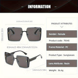 [Colorful Polarized Glasses] European and American Fashionable Advanced Polarized Glasses | Women's Retro Large Box, Resistant and Colorful
