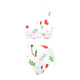 High Waisted One Shoulder Bikini Set