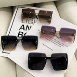 [Colorful Polarized Glasses] European and American Fashionable Advanced Polarized Glasses | Women's Retro Large Box, Resistant and Colorful