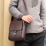 Microfiber Leather Shoulder Bag - Adjustable Strap, Casual Messenger Bag for Daily Use