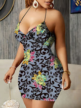 Floral Bodycon Mini Dress