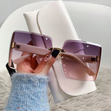 [Colorful Polarized Glasses] European and American Fashionable Advanced Polarized Glasses | Women's Retro Large Box, Resistant and Colorful