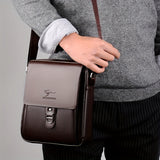 Microfiber Leather Shoulder Bag - Adjustable Strap, Casual Messenger Bag for Daily Use