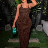 Hot Pink One-Shoulder Textured Bodycon Maxi Dress