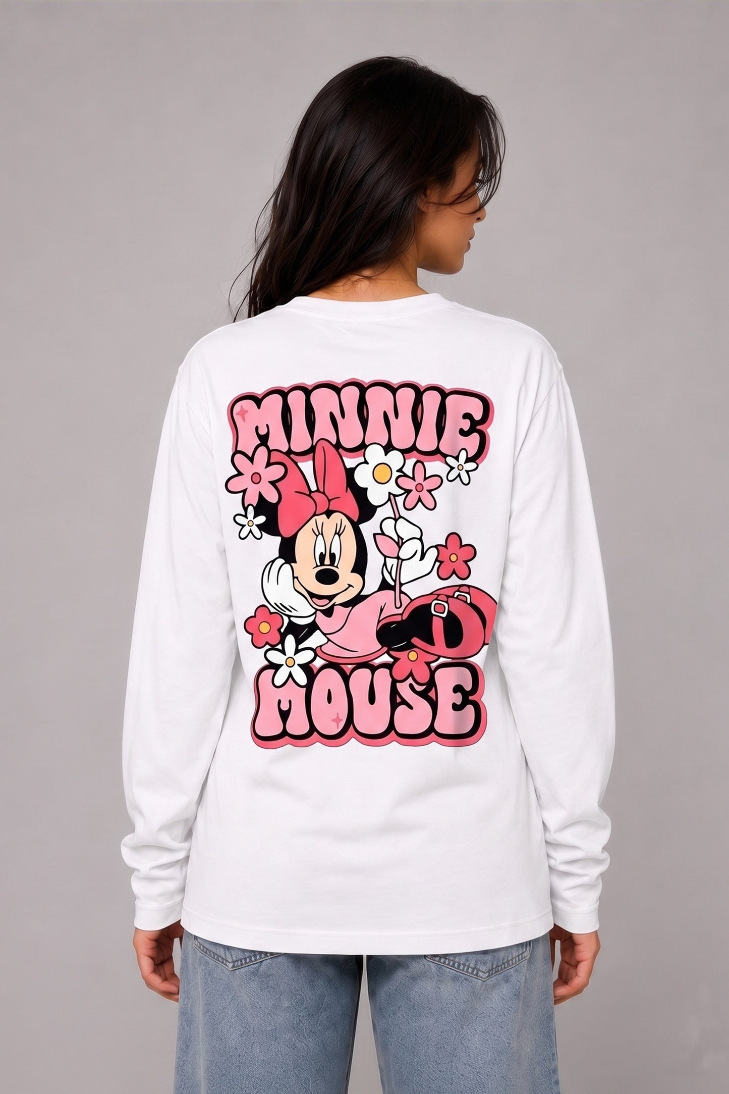 Minnie Mouse long Sleeve Back Front