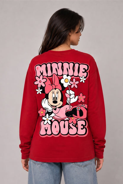Minnie Mouse long Sleeve Back Front