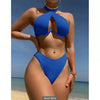 Hot Sale Underwire Sexy Backless Split Swimsuit Women Bikinis Backless Bikini Swimsuit