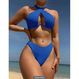 Hot Sale Underwire Sexy Backless Split Swimsuit Women Bikinis Backless Bikini Swimsuit