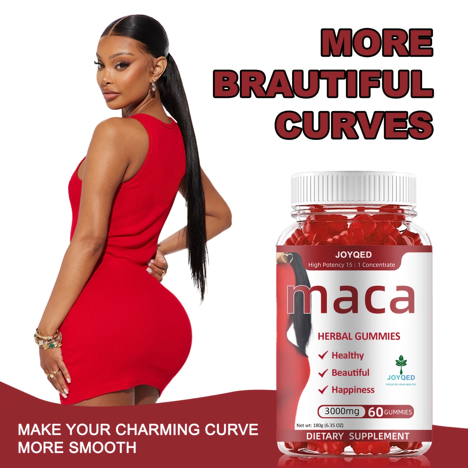 Maca Root Gummies 3000mg - High Potency Energy & Vitality Supplement