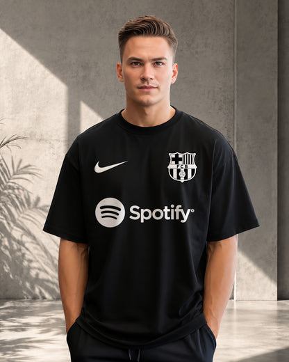 Barcelona white Spotify logo