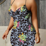 Floral Bodycon Mini Dress
