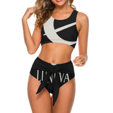 Ladies Cute Striped Bikini Two Piece Swimsuit Luvena