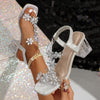 Sandals 💎 Elegance That Turns Heads – Crystal Flower Detailing