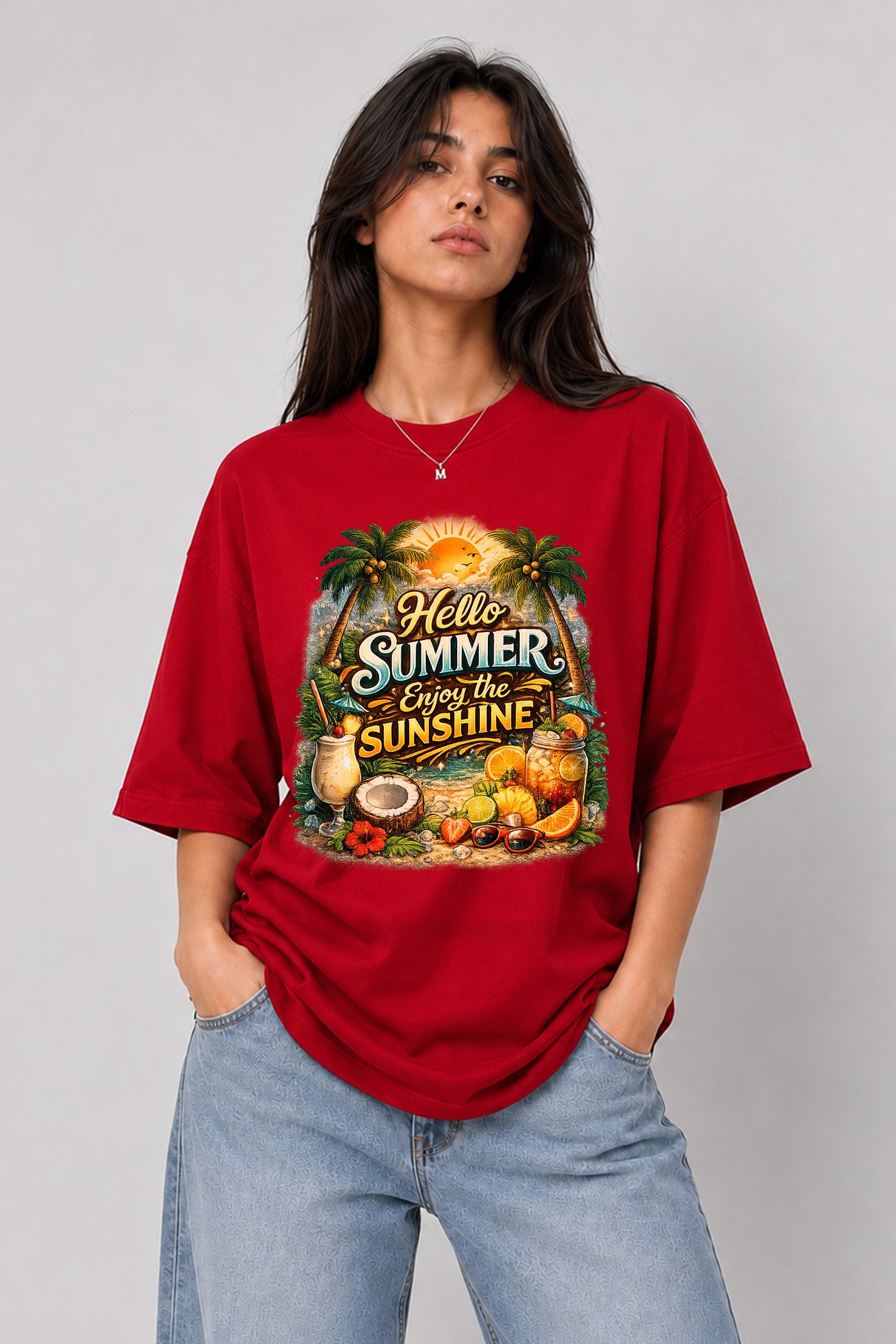 Summer oversized tee