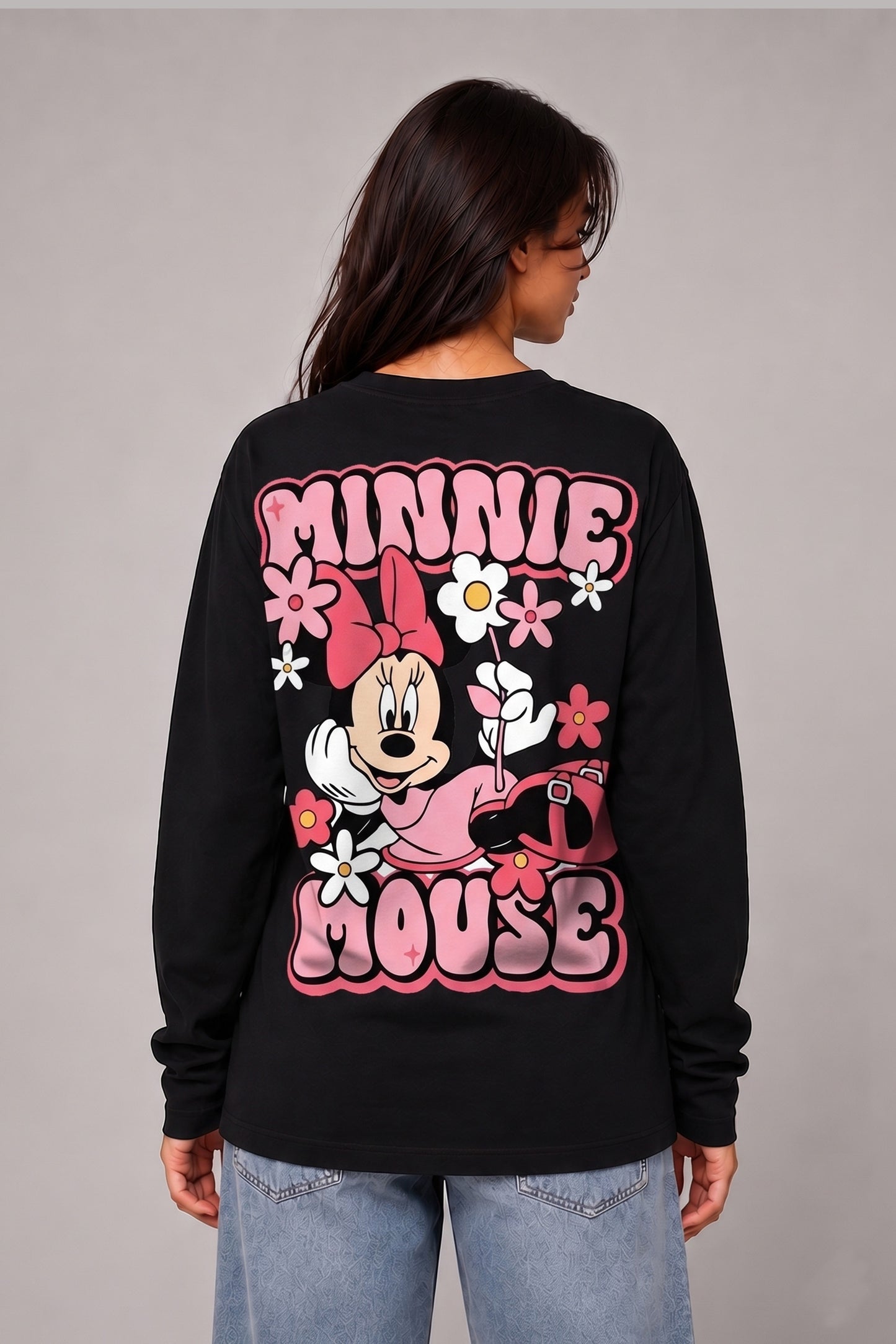 Minnie Mouse long Sleeve Back Front