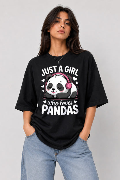 just a girl oversized tee