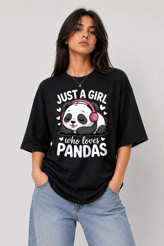just a girl oversized tee