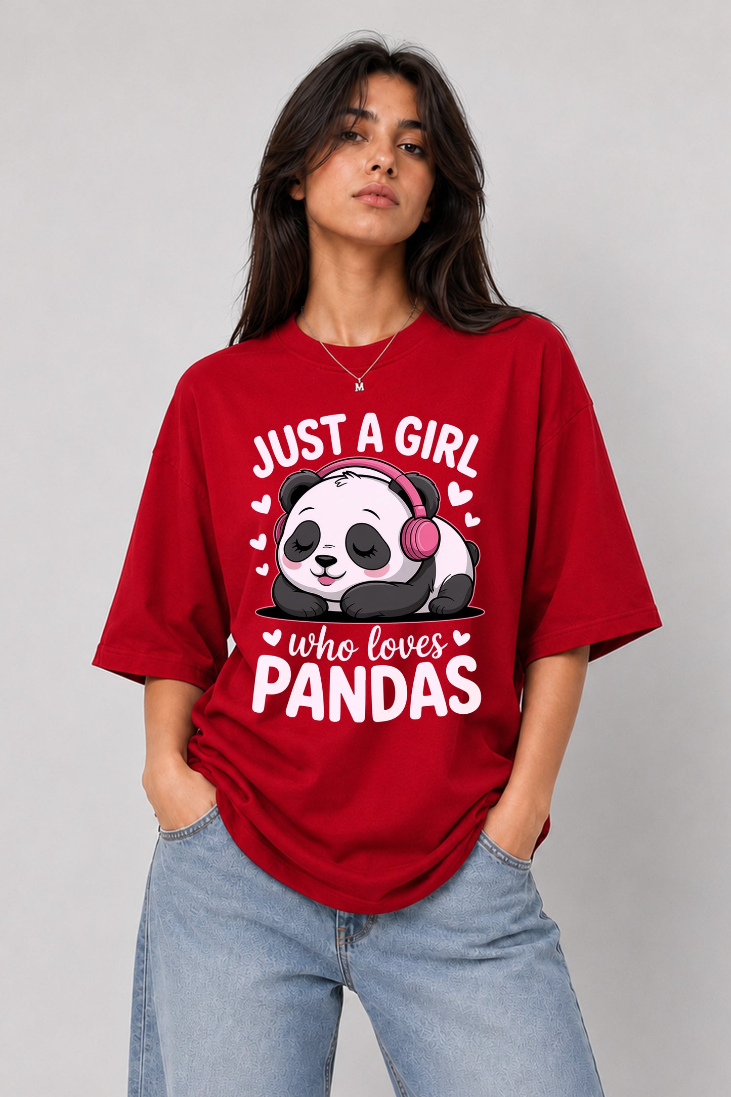 just a girl oversized tee