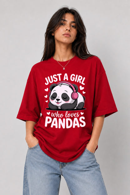 just a girl oversized tee
