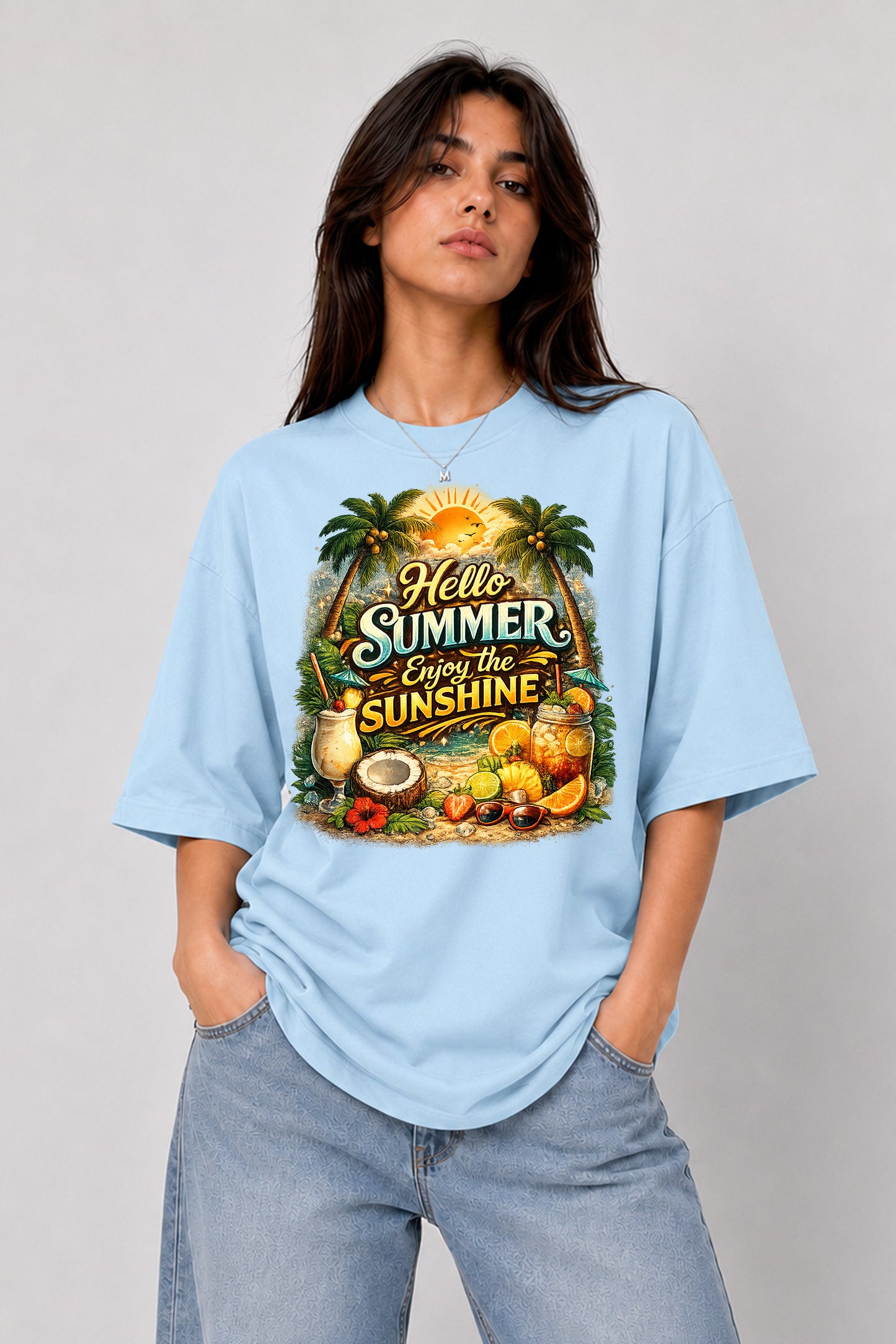 Summer oversized tee
